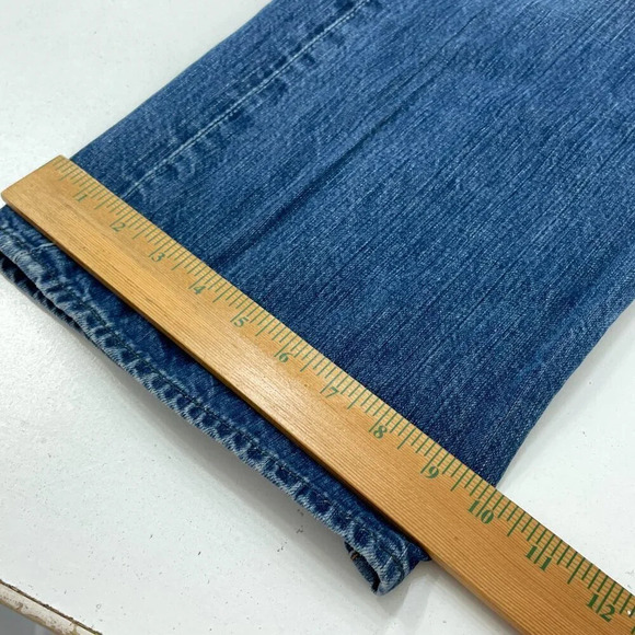 Ralph Lauren Straight Jeans Mens 36x32 blue 1796 - Picture 8 of 9